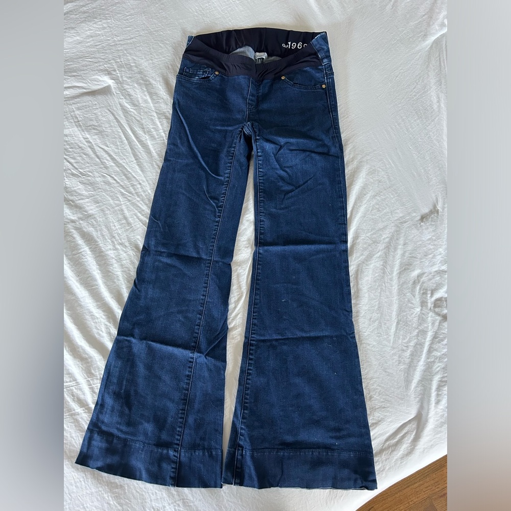Gap maternity flare jeans
